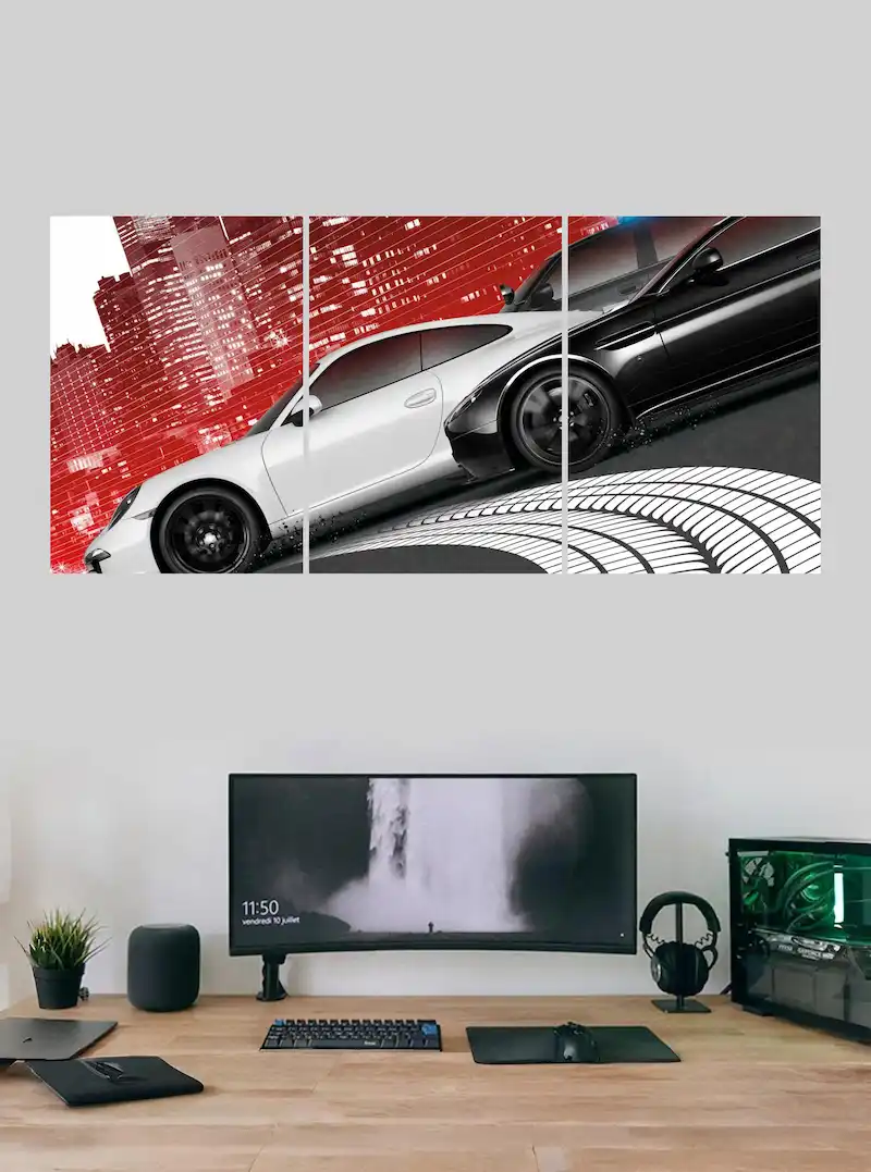 Old Need For Speed Gaming Split Poster