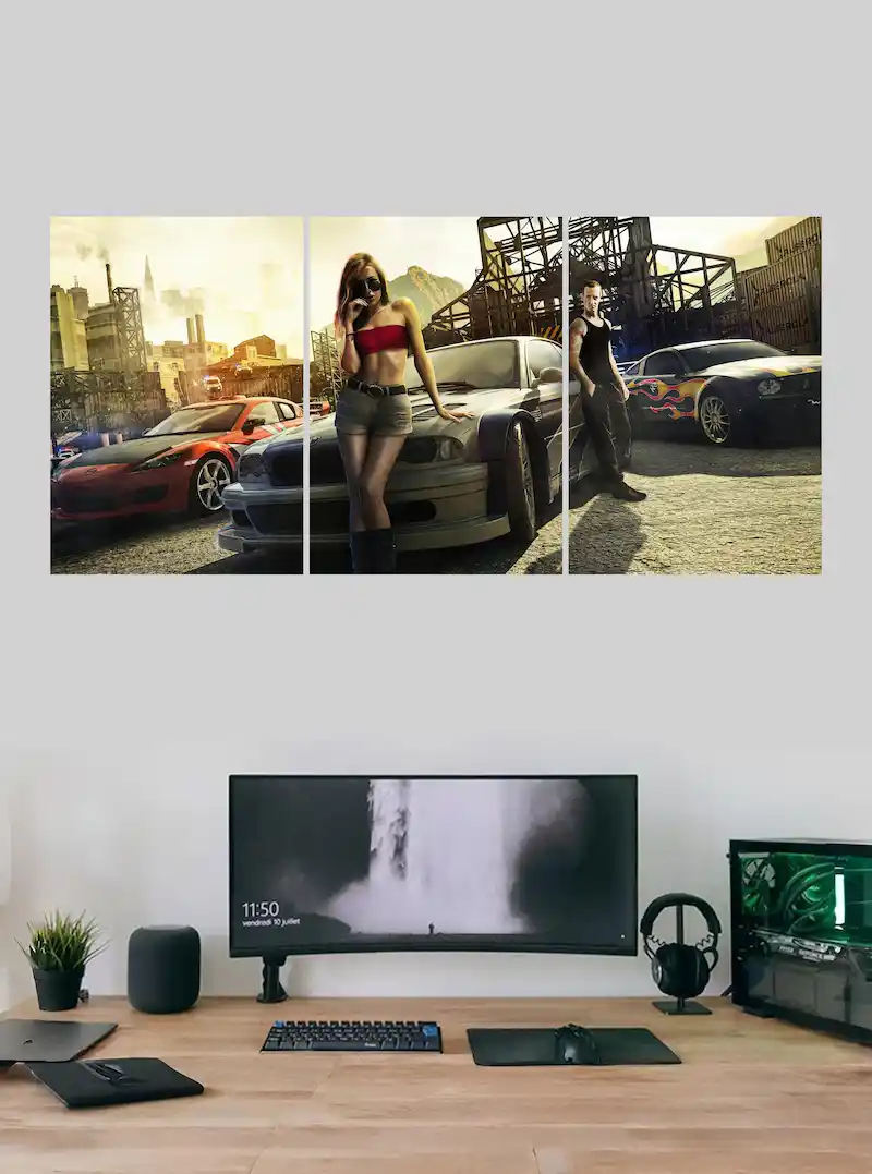 Old Need For Speed Gaming Split Poster 1