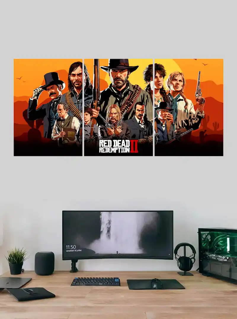 Red Dead Redemption II Split Poster