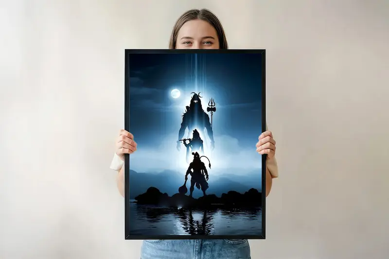 Divine Trinity – Mahadev, Krishna & Hanuman 🕉️🔱✨