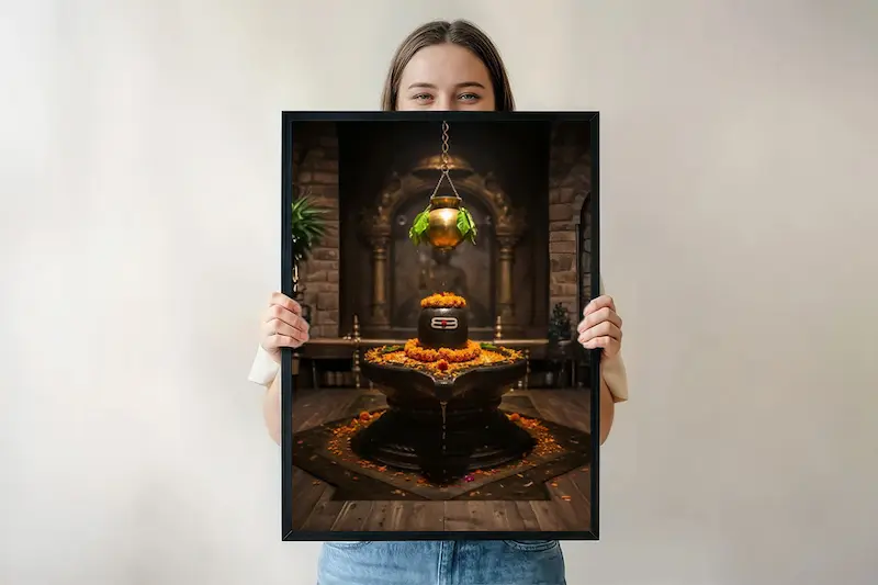 Har Har Mahadev – Divine Shiva Lingam Temple 🕉️🔱