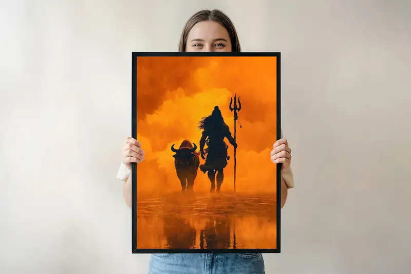 Mahadev & Nandi – Divine Eternal Connection Poster 🕉️🔱
