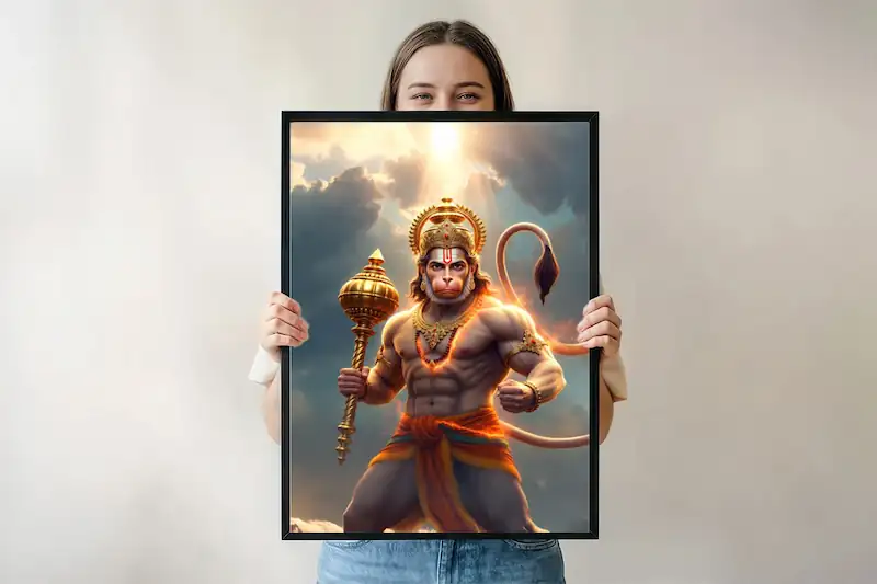 Bajrangbali – Power & Faith Wall Poster🕉️🔱