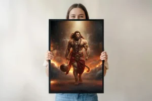 Jay Bajrangbali – Powerful Hanuman Ji Divine Wall Poster 🕉️🔱