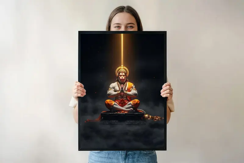 Hanuman Ji – Power, Faith & Fearlessness Poster