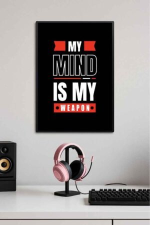 My Mind Is My Weapon Motivation Poster 💯💪
