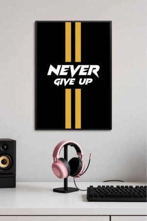 Never Give Up Motivational Poster 💪🔥