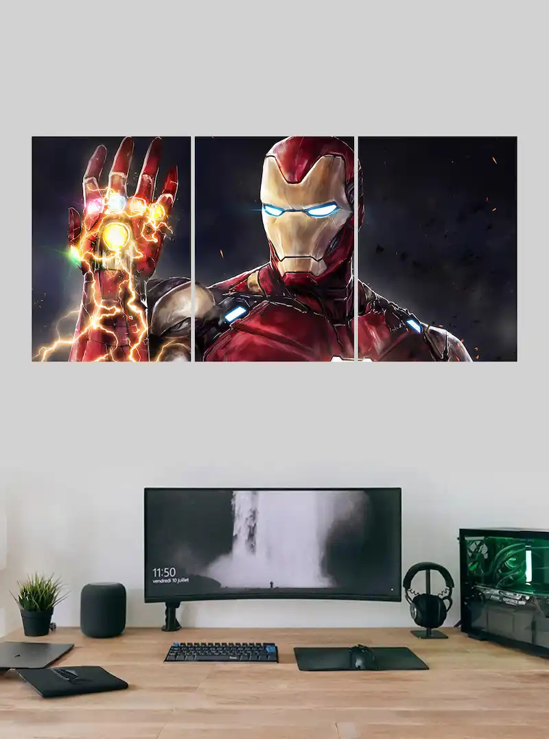 Iron Man Avenger : Endgame Split Poster