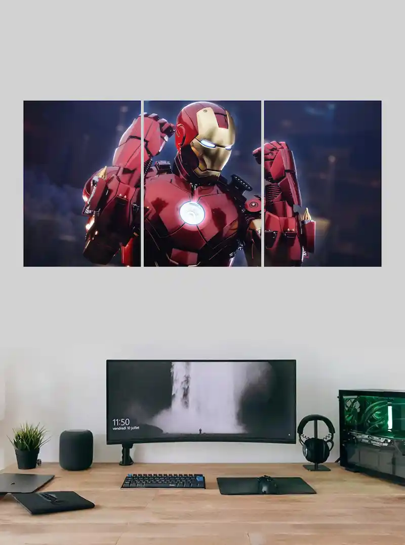 Iron Man Split Poster 1