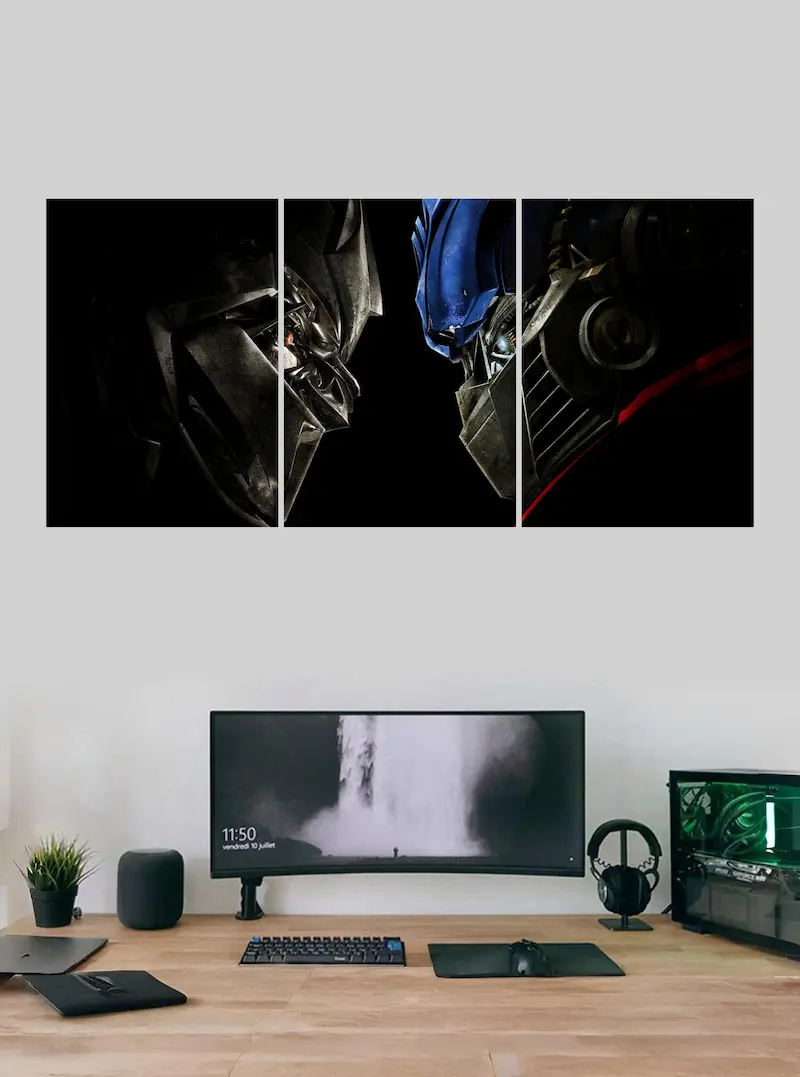 “Optimus Prime vs Megatron: Final Battle” Split Poster