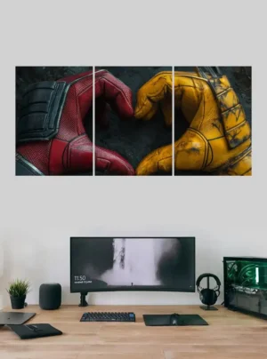Deadpool and Wolverine Split Poster