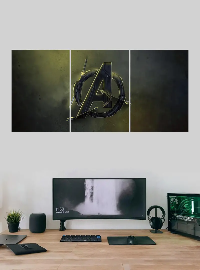 Avenger Logo Split Poster