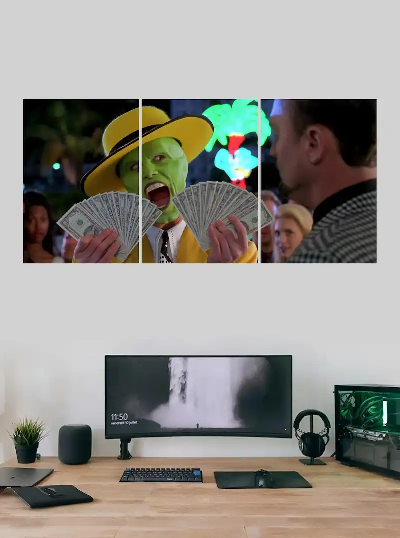 The Mask Movie Split Poster