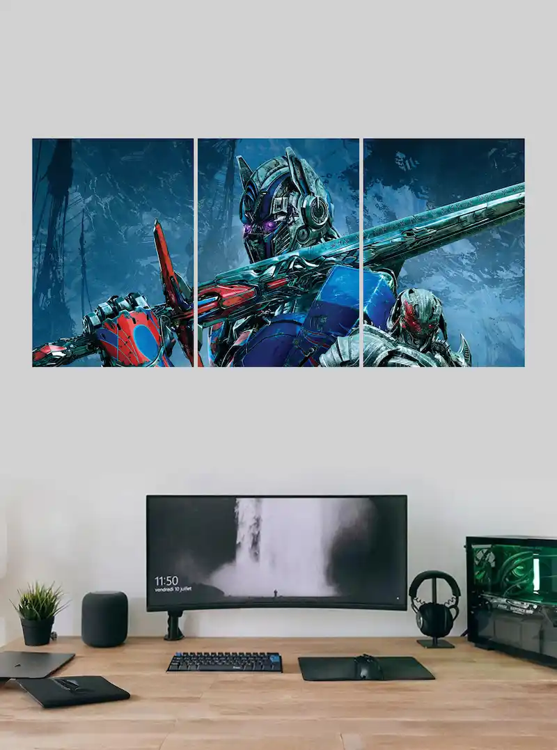 Optimus Prime Split Poster – Epic Transformers Wall Poster