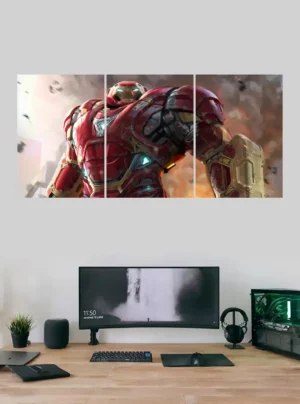 Iron Man Hulk Buster Split  Poster