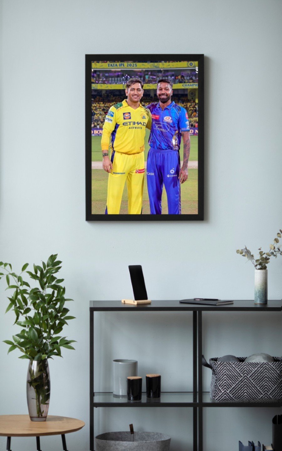 Hardik Pandya & Ms Dhoni 1 Frame Poster