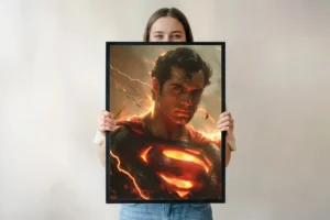 Superman – Hope in the Sky Poster | Legendary Superhero Wall Art