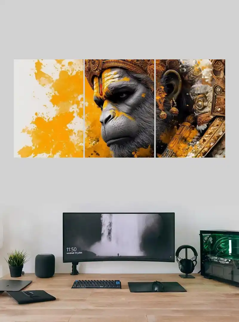 Hanuman Ji  Split Poster