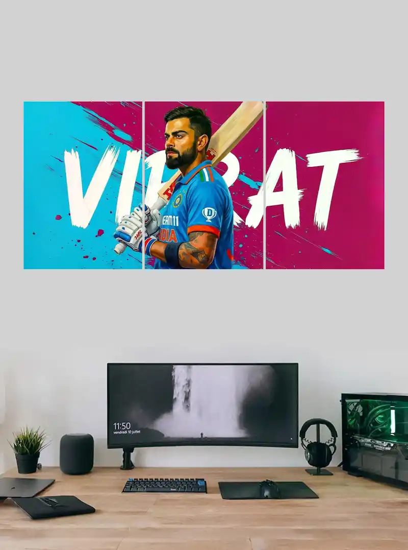 Virat Kohali Split Poster