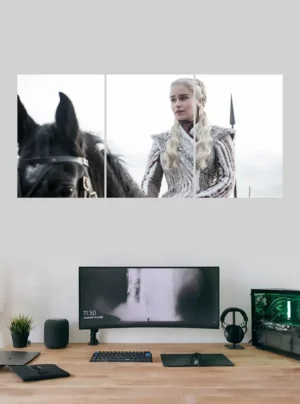 “Daenerys Targaryen Game of Thrones Split Poster