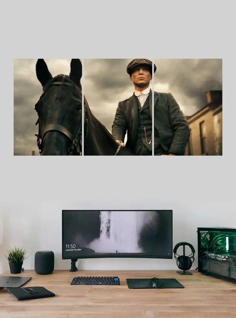 “Thomas Shelby Peaky Blinders Split Wall Poster