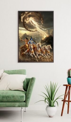 Shree Krishna And Arjun Poster