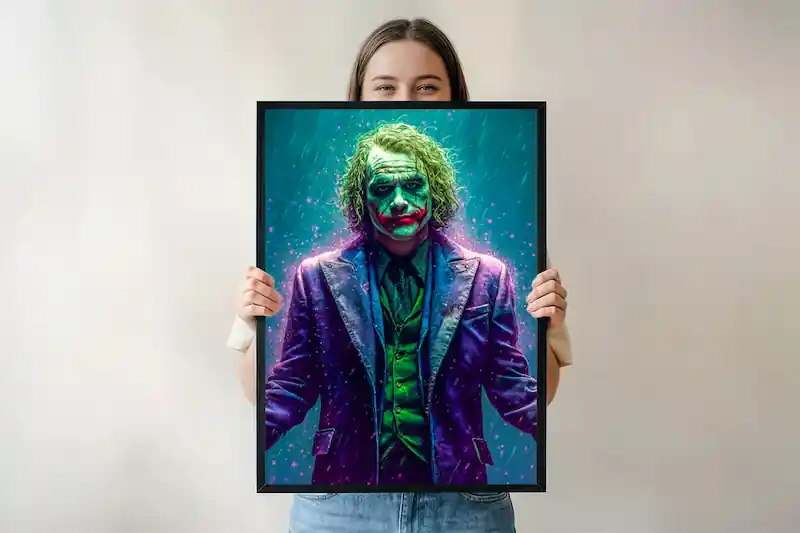 Joker – Ghost in the Dark Poster | Gotham Villain Wall Art