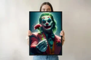 Joker – The Gentle Thorn Poster | Dark Villain Wall Art