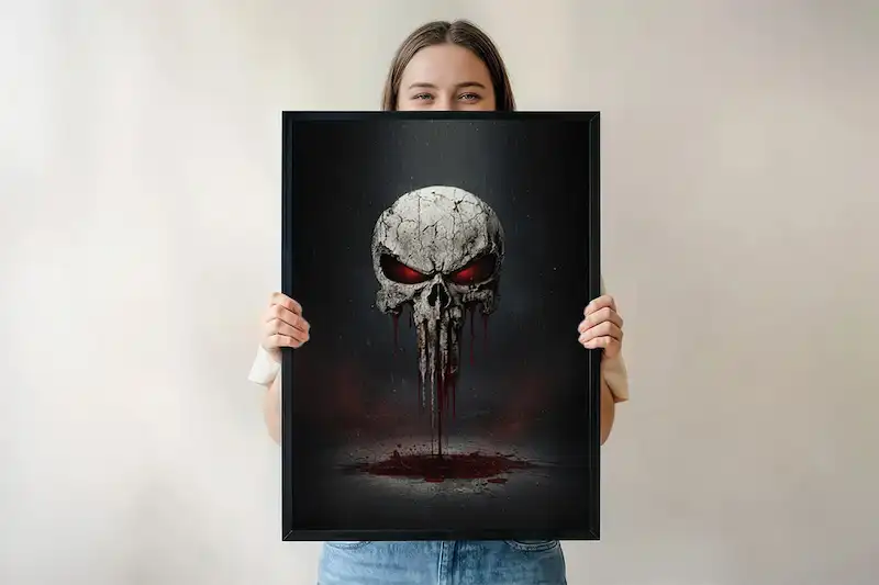 Punisher – The Punisher Skull Poster | Dark Marvel Wall Art