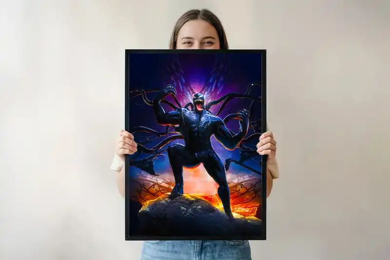 Venom – The Last Dance Warrior Spirit Poster | Dark Symbiote Wall Art