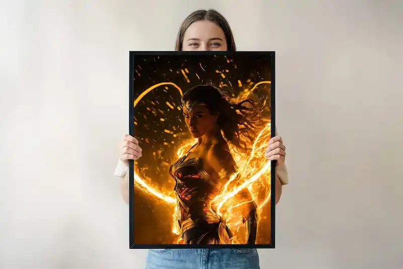 Wonder Woman – Diana Divine Power Poster | Amazon Warrior Wall Art