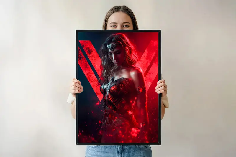 Wonder Woman – Strength in the Sky Poster | Amazon Warrior Wall Art